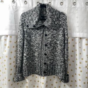 H&M Knit Button Down Turtleneck